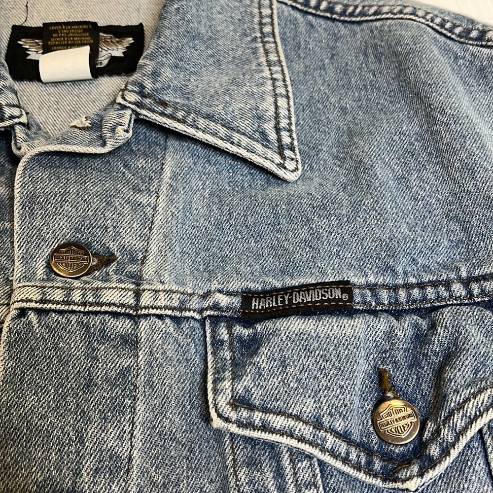 Harley Davidson Motorcycle Beige Patch Vintage Je… - image 7